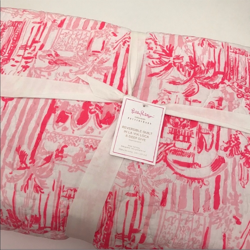 NWT Lilly Pulitzer La Via Loca Reversible Quilt - Picture 4 of 5